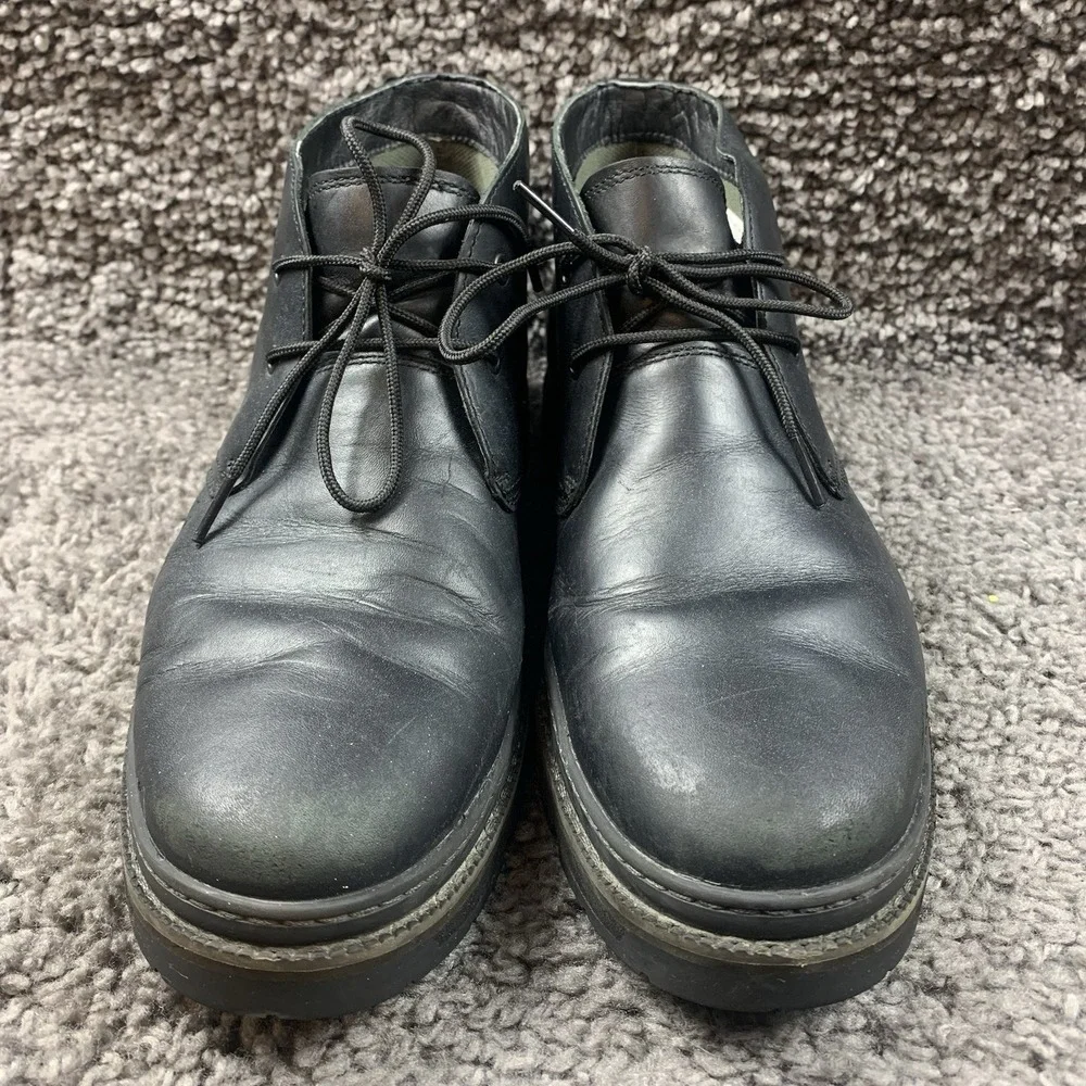 Timberland Port Union Chukka Boots Men's 9.5 Black Leather Waterproof Comfort